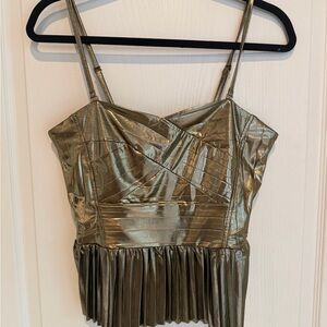 Sincerely Jules Gold Metallic Camisole